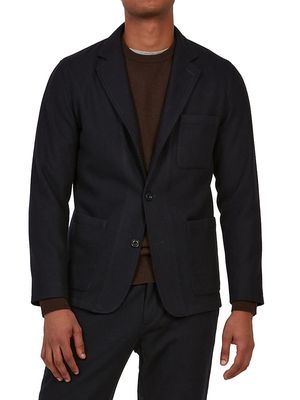 Men's Jonny Wool Jacket - Navy - Size 40