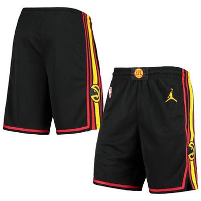 Men's Jordan Brand Black 2019/20 Atlanta Hawks Icon Edition Swingman Shorts