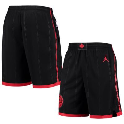 Men's Jordan Brand Black 2019/20 Toronto Raptors Icon Edition Swingman Shorts