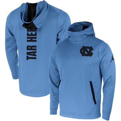 Men's Jordan Brand Carolina Blue North Carolina Tar Heels 2-Hit Performance Pullover Hoodie in Light Blue