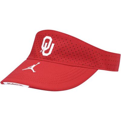 Men's Jordan Brand Crimson Oklahoma Sooners 2021 Sideline Performance Visor