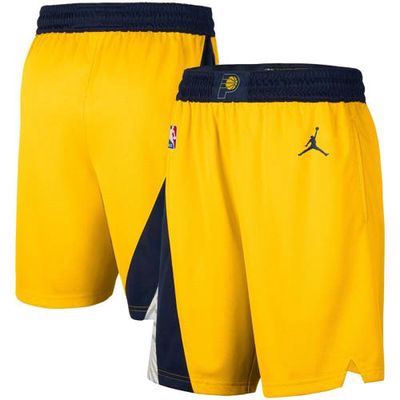 Men's Jordan Brand Gold 2019/20 Indiana Pacers Icon Edition Swingman Shorts