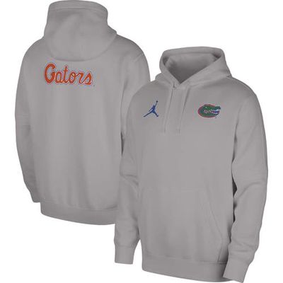 Men's Jordan Brand Gray Florida Gators Club Pullover Hoodie