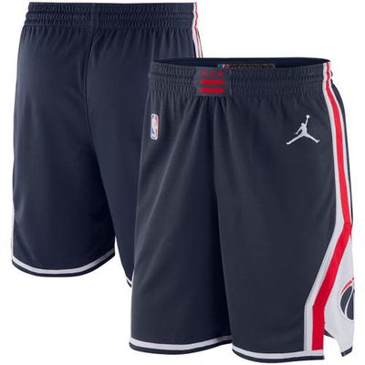 Men's Jordan Brand Navy 2019/20 Washington Wizards Icon Edition Swingman Shorts