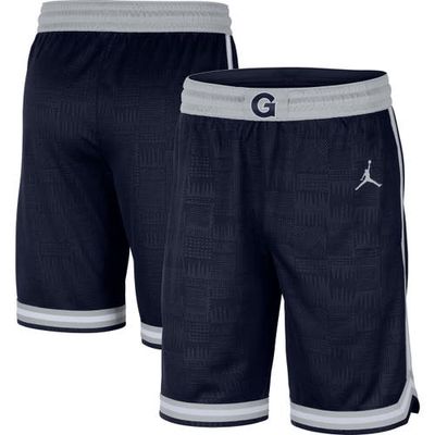 Men's Jordan Brand Navy Georgetown Hoyas Replica Performance Basketball Shorts