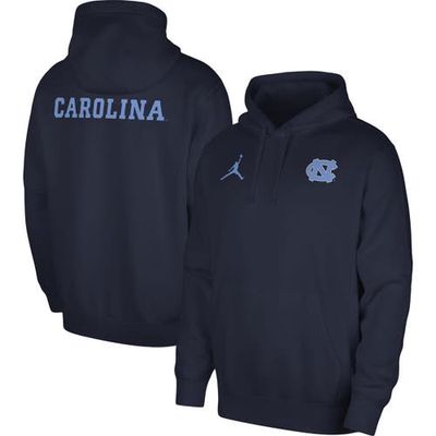 Men's Jordan Brand Navy North Carolina Tar Heels Club Pullover Hoodie