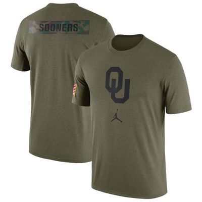 Men's Jordan Brand Olive Oklahoma Sooners Military Pack T-Shirt