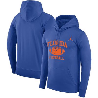 Men's Jordan Brand Royal Florida Gators Big & Tall Legend Retro Football Performance Pullover Hoodie