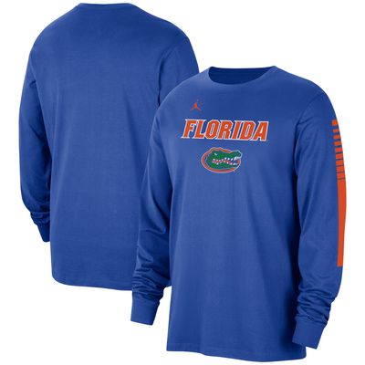 Men's Jordan Brand Royal Florida Gators Slam Dunk Long Sleeve T-Shirt