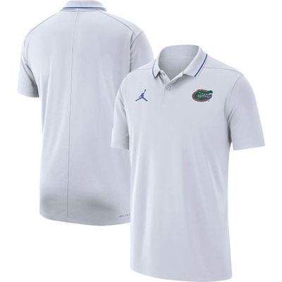 Men's Jordan Brand White Florida Gators 2023 Coaches Performance Polo