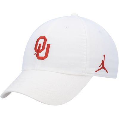 Men's Jordan Brand White Oklahoma Sooners Heritage86 Logo Performance Adjustable Hat