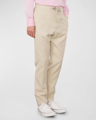 Men's Joseph Garment-Dyed Drawstring Pants