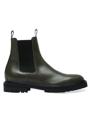 Men's Joss Leather Chelsea Boots - Green - Size 7