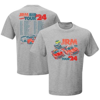 Men's JR Motorsports Official Team Apparel Heather Gray 2024 Schedule T-Shirt