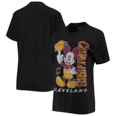 Men's Junk Food Black Cleveland Cavaliers Vintage Mickey Baller T-Shirt