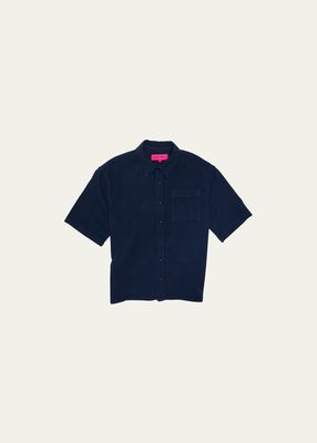 Men's Jupiter Cotton Silk Short-Sleeve Shirt