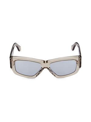 Men's Kaswara 57MM Rectangular Sunglasses - Beldi Thyme