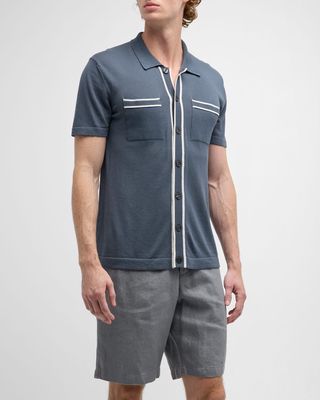 Men's Keeling Button-Down Shirt with Stripes