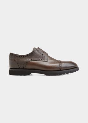 Men's Kensington Brogue Leather Derby Shoes
