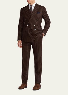 Men's Kent Double-Breasted Pinstripe Suit