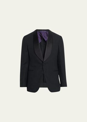 Men's Kent Hand-Tailored Linen Tuxedo Jacket