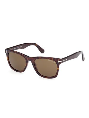 Men's Kevyn 52MM Square Sunglasses - Dark Havana Brown