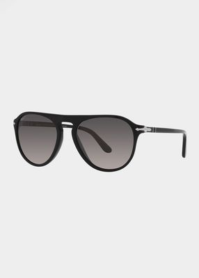 Men's Keyhole-Bridge Aviator Sunglasses