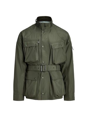 Men's Kline Belted Field Jacket - Green - Size Large