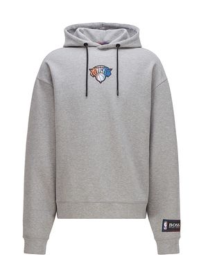 Men's Knicks Basketball Team Hoodie Sweatshirt - Medium Grey - Size XXL - Medium Grey - Size XXL