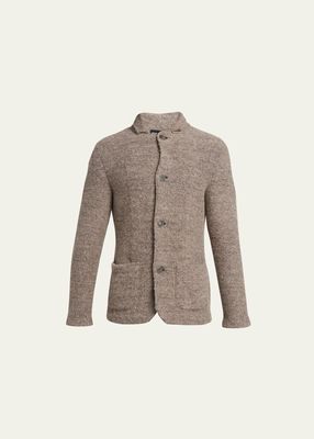 Men's Knit Button-Front Cardigan