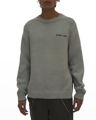 Men's Knit Crew Pullover Sweatshirt