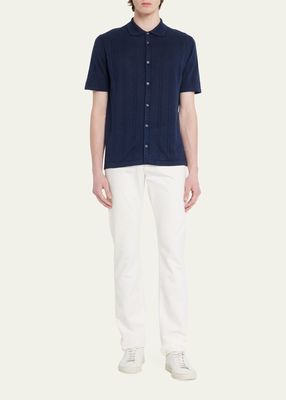 Men's Knit Short-Sleeve Shirt