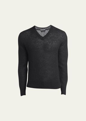 Men's Knit V-Neck Sweater