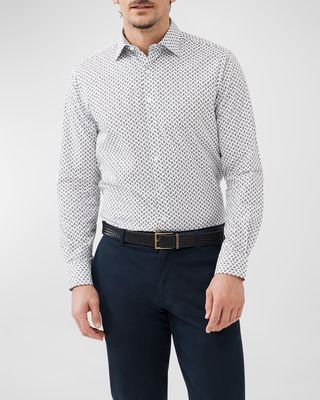 Men's Lakeswood Slim-Fit Printed Sport Shirt