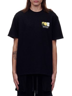 Men's Landscape Logo Cotton T-Shirt - Black - Size Small