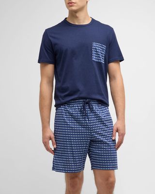 Men's Larry Checkered Short Pajama Set