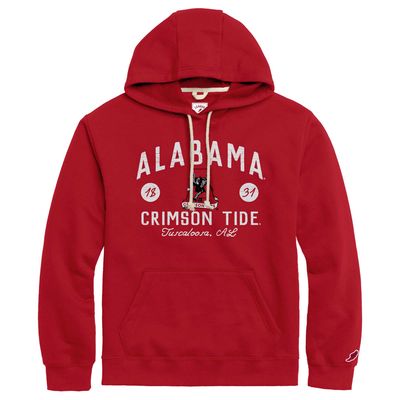 Men's League Collegiate Wear Crimson Alabama Crimson Tide Bendy Arch Essential Pullover Hoodie