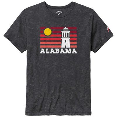 Men's League Collegiate Wear Heather Charcoal Alabama Crimson Tide Hyper Local Victory Falls Tri-Blend T-Shirt