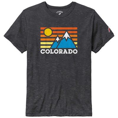 Men's League Collegiate Wear Heather Charcoal Colorado Buffaloes Hyper Local Victory Falls Tri-Blend T-Shirt