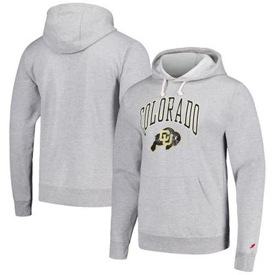 Men's League Collegiate Wear Heather Gray Colorado Buffaloes Tall Arch Essential Pullover Hoodie