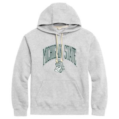 Men's League Collegiate Wear Heather Gray Michigan State Spartans Tall Arch Essential Pullover Hoodie