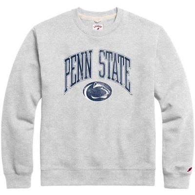 Men's League Collegiate Wear Heather Gray Penn State Nittany Lions Tall Arch Essential Pullover Sweatshirt