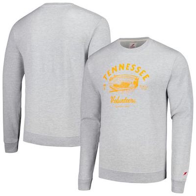 Men's League Collegiate Wear Heather Gray Tennessee Volunteers Stadium Essential Pullover Sweatshirt