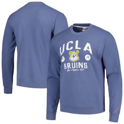 Men's League Collegiate Wear Heather Navy UCLA Bruins Bendy Arch Essential Pullover Sweatshirt