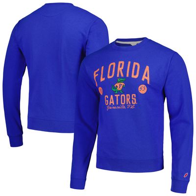 Men's League Collegiate Wear Royal Florida Gators Bendy Arch Essential Pullover Sweatshirt