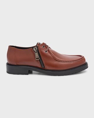 Men's Leather Casual Moc-Toe Loafers