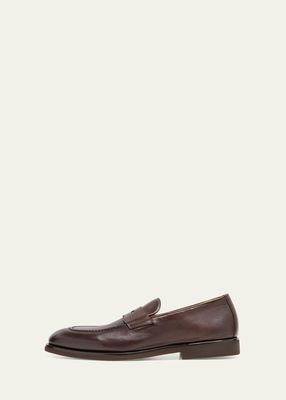 Men's Leather Flex-Sole Penny Loafers