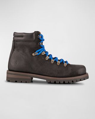 Men's Leather Lace-Up Hiking Boots