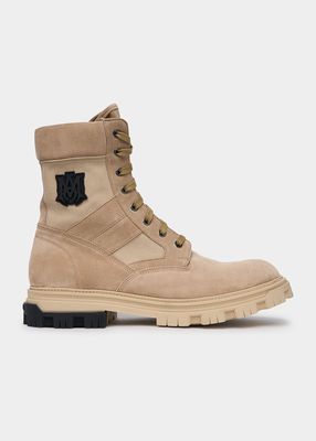 Men's Leather M.A. Military Zip Combat Boots