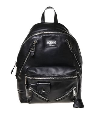 Men's Leather Multi-Zip Backpack